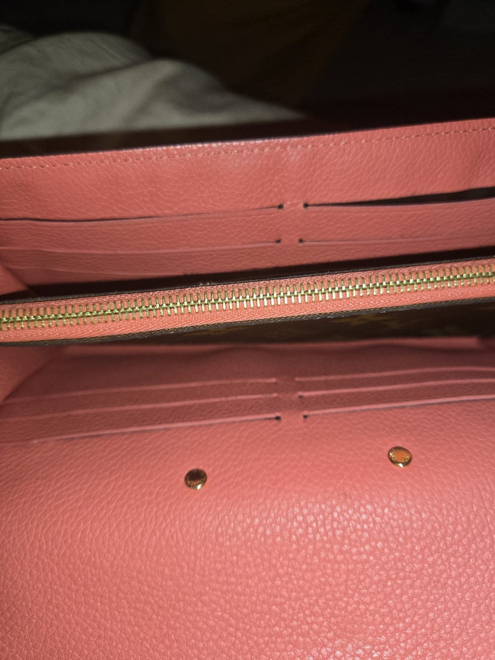Louis Vuitton Pallas Long Wallet Monogram Cerise Red Interior FULL SET Box Dust - Picture 6 of 8